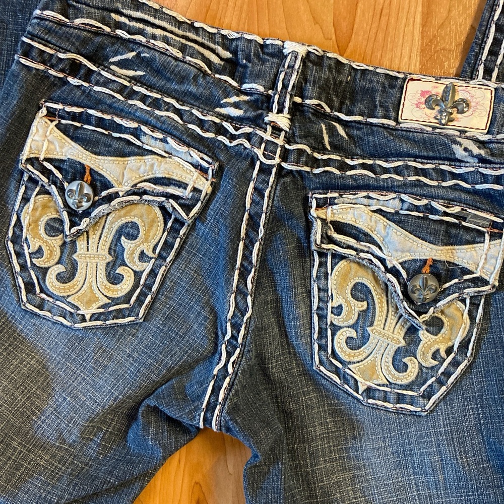 Laguna beach skinny jeans with embroidered pockets